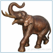 Estátua de Bronze de elefante tamanho antigo jardim da vida